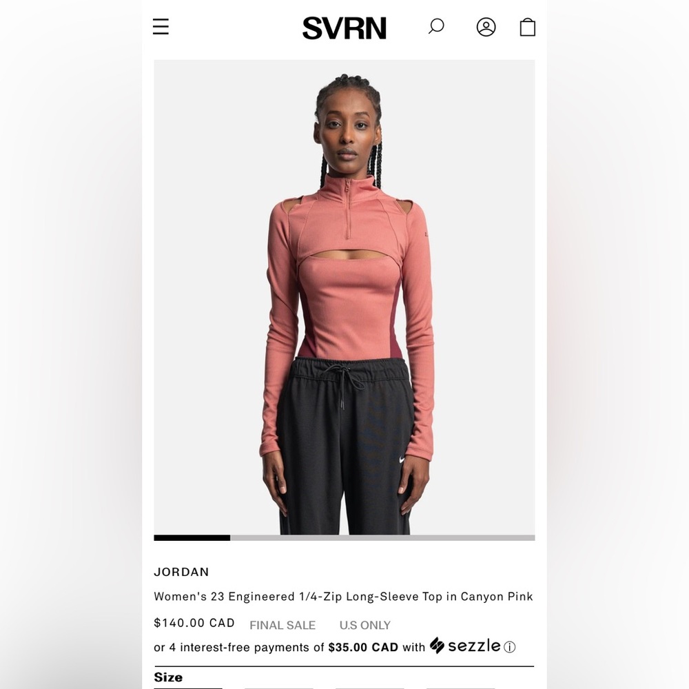 JORDAN WOMENS JORDAN 23 ENGINEERED 1/4 ZIP TOP